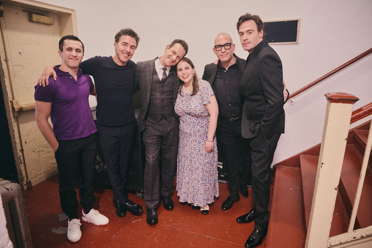 Chris Olsen, Shawn Levy, Josh Charles, Beanie Feldstein, Jeremy Leiner and Erich Bergen at Photos: Stagedoor Manor Alumni Reunite to Celebrate 50 Years