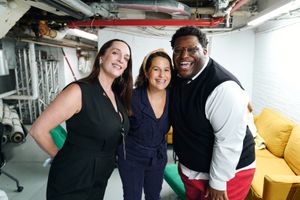 Julia Murney, Shaina Taub and Larry Owens @ BroadwayWorld Julia Murney, Shaina Taub and Larry Owens Photo