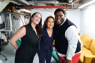 Julia Murney, Shaina Taub and Larry Owens Photo