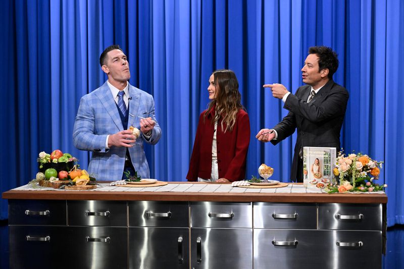 Photos: THE TONIGHT SHOW STARRING Jimmy Fallon: John Cena, Emma D'Arcy, Sam Smith — photo 3 of 4