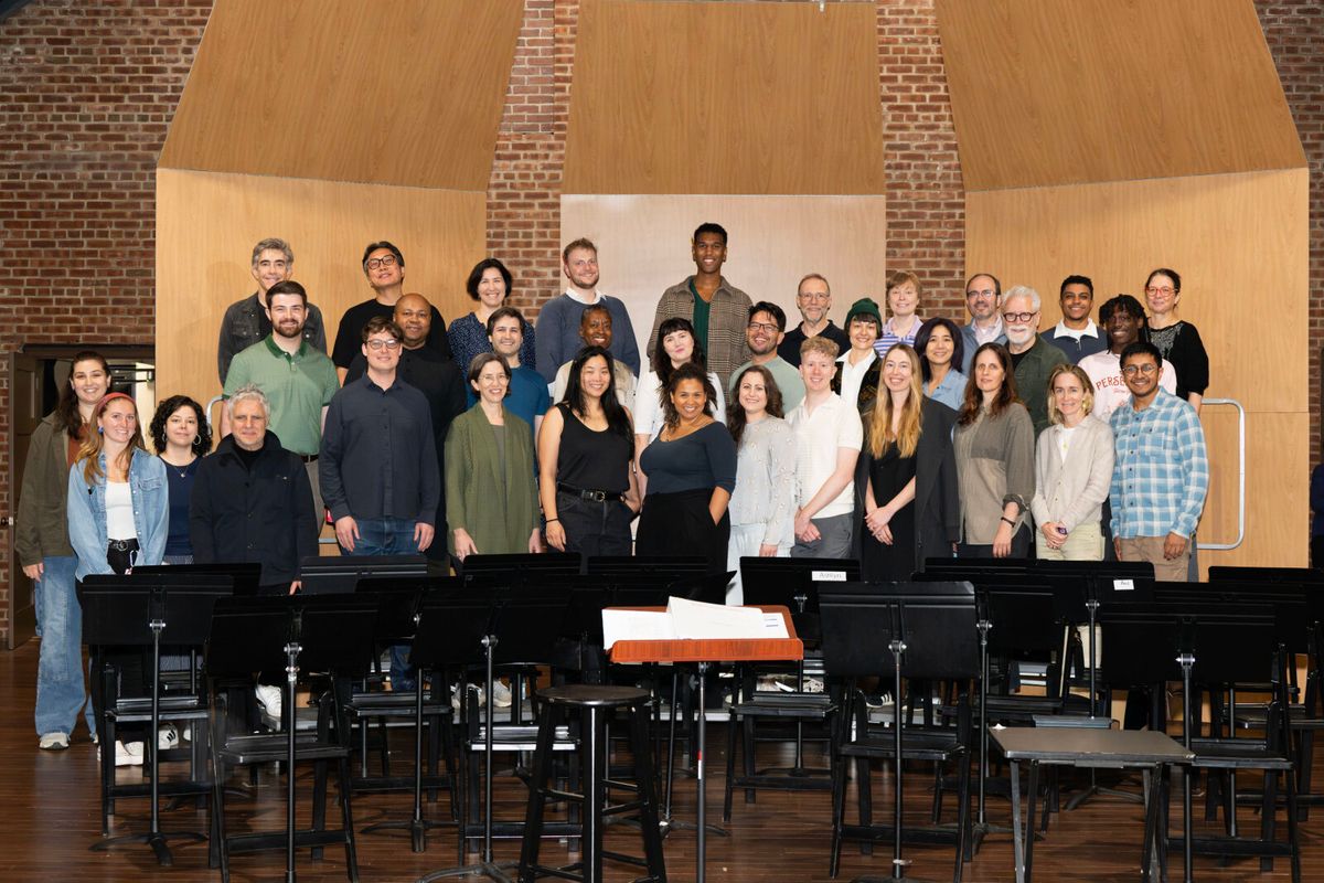 Cast, creatives and producers at Photos: I BECAME WE in Rehearsals at Atlantic Theater Company