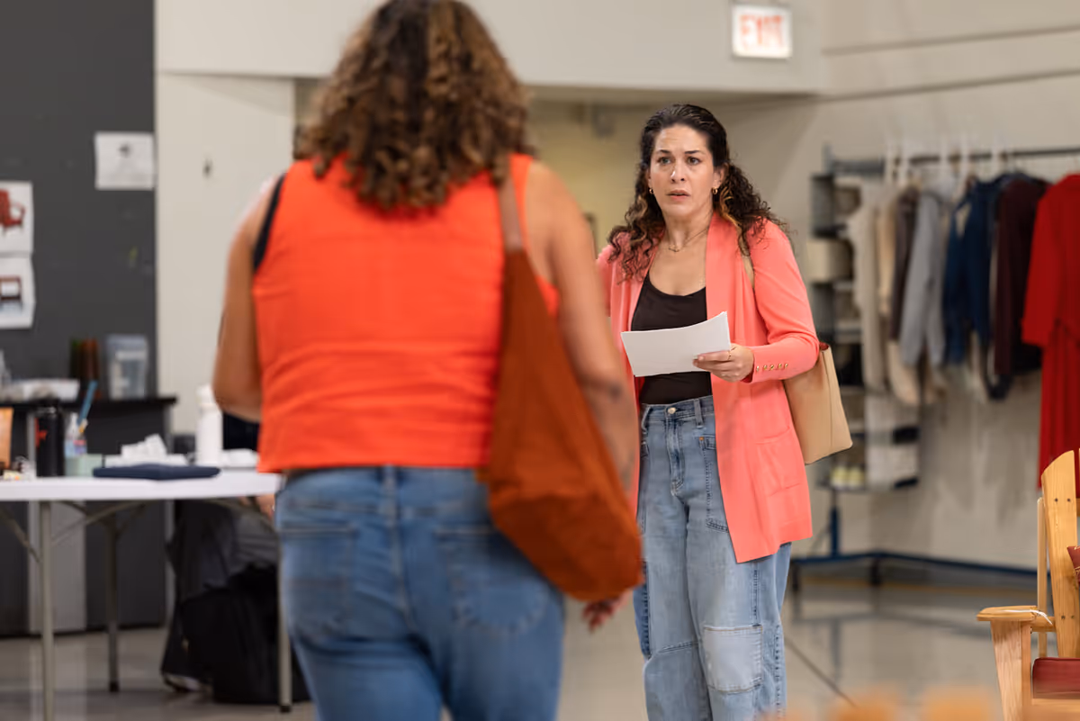 Wendy Mateo and Sadieh Rifai at Photos: Katrina Lenk and More in ADIRONDACK CHAIR CIRCLE Rehearsal at Steppenwolf