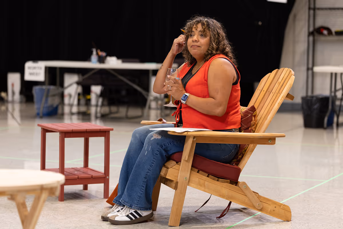 Wendy Mateo at Photos: Katrina Lenk and More in ADIRONDACK CHAIR CIRCLE Rehearsal at Steppenwolf
