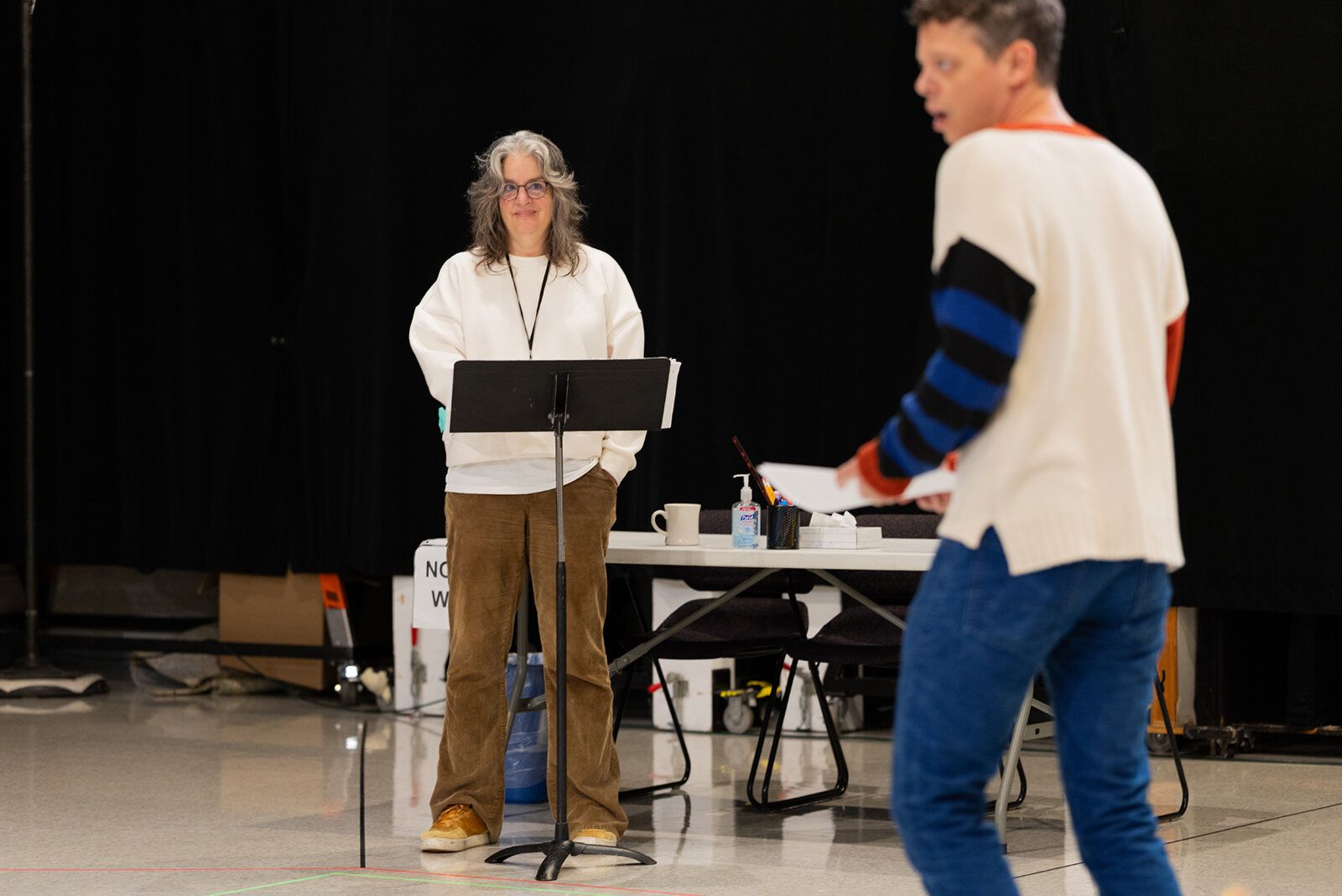 Photos: Katrina Lenk and More in ADIRONDACK CHAIR CIRCLE Rehearsal at Steppenwolf — photo 1 of 25