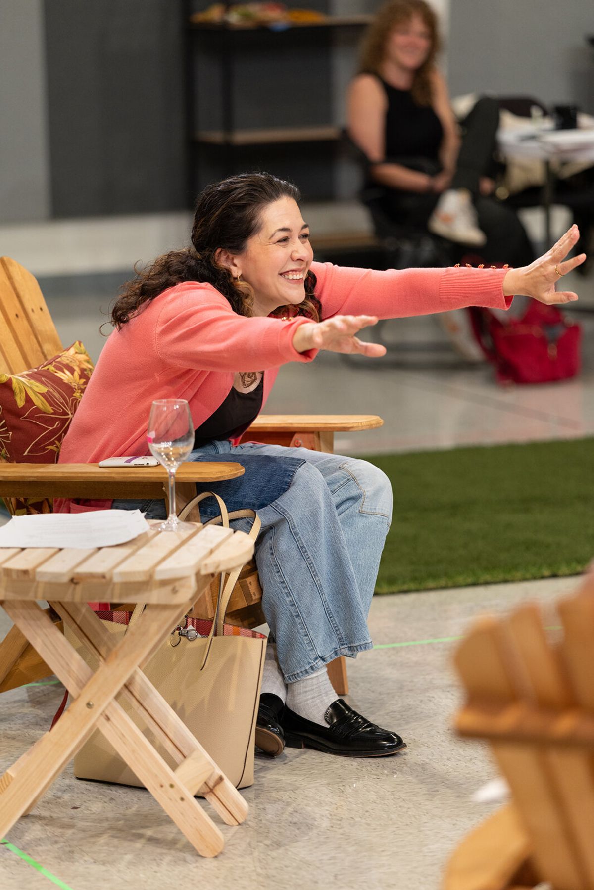 Sadieh Rifai and Caroline Neff at Photos: Katrina Lenk and More in ADIRONDACK CHAIR CIRCLE Rehearsal at Steppenwolf