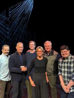 Tony Shalhoub, Tom Hanks, James Glossman, Wendie Malick, Mark Shanahan, Nicky Glossman @ BroadwayWorld Tony Shalhoub, Tom Hanks, James Glossman, Wendie Malick, Mark Shanahan, Nicky Glossma Photo