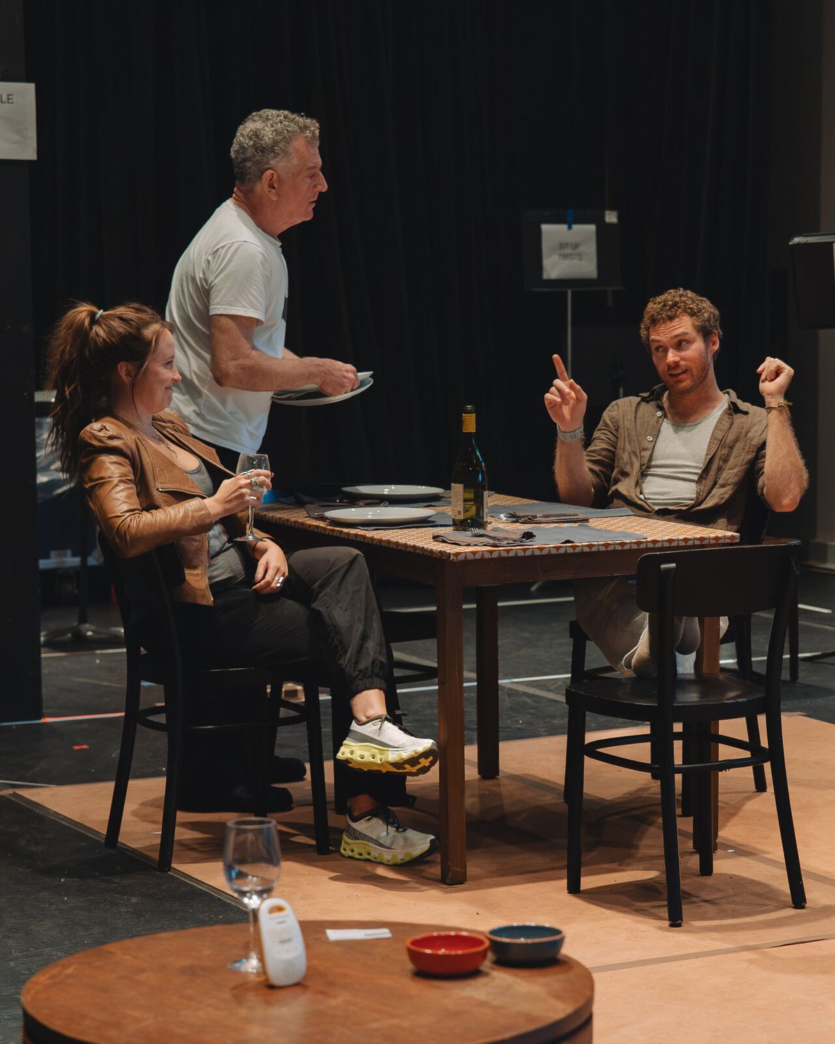 Anna Camp, Martin Marquez, Finn Jones at Photos: Anna Camp, Jasmine Cephas Jones and More in Rehearsals for 2:22 — A GHOST STORY Off-Broadway