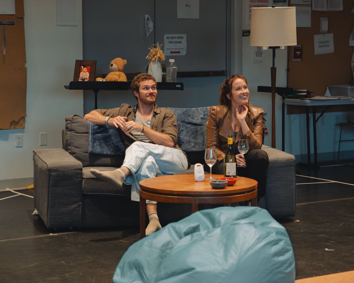 Finn Jones, Anna Camp at Photos: Anna Camp, Jasmine Cephas Jones and More in Rehearsals for 2:22 — A GHOST STORY Off-Broadway
