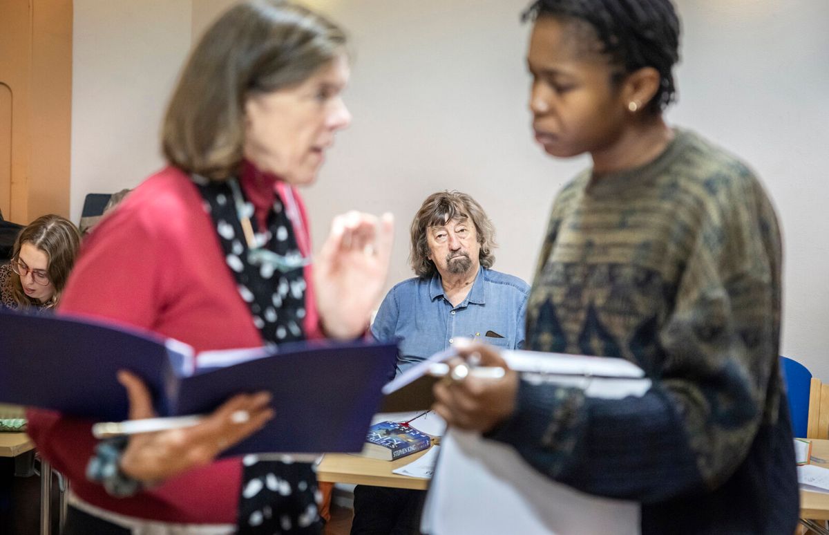 Janie Dee, Trevor Nunn, Gloria Obianyo at Photos: SPECULATIONS in Rehearsal at Marylebone Theatre