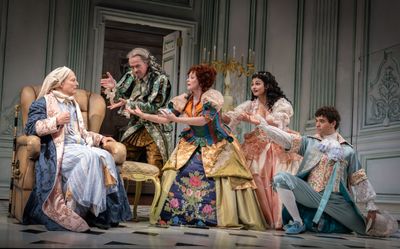 Bill Irwin, Dylan Baker, Rachel Bloom, Ava Lalezarzadeh, Daniel Croix Henderson Photo