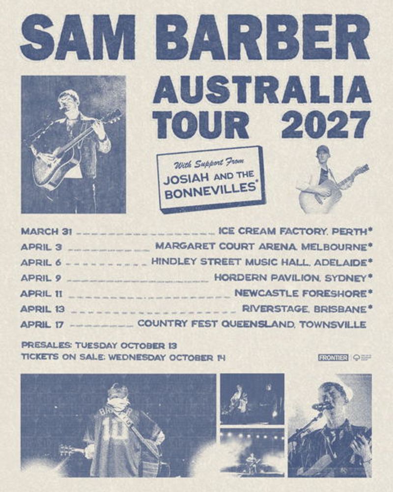 Photos: Sam Barber to Headline Australian Tour March–April 2027 — photo 4 of 6