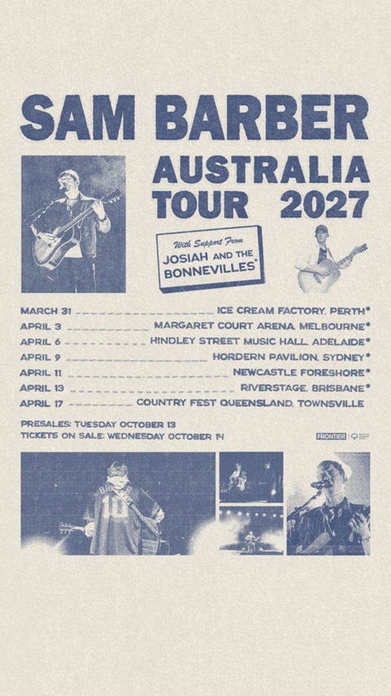 Photos: Sam Barber to Headline Australian Tour March–April 2027 — photo 3 of 6