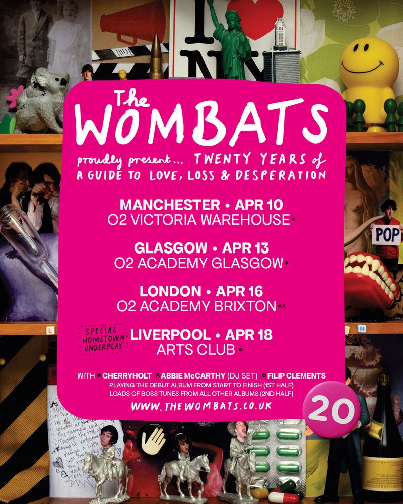 Photos: THE WOMBATS to Celebrate 20 Years of A GUIDE TO LOVE, LOSS & DESPERATION — photo 3 of 4