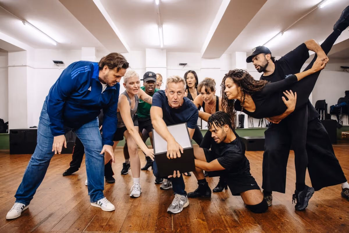 Charles Brunton (centre) & cast at Photos: Jamie Muscato, Mazz Murray and More in LOVE NEVER DIES Concert Rehearsals