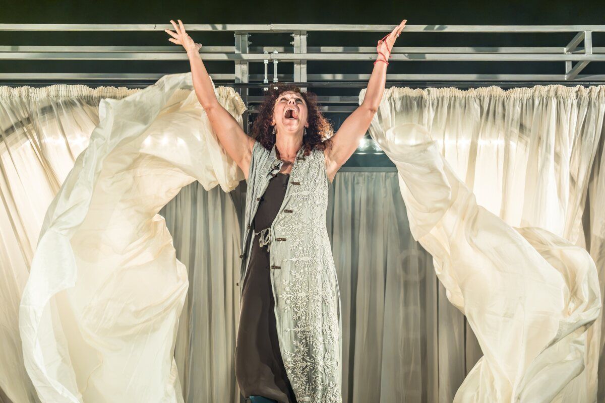 Emma Manton at Photos: First Look at National Theatre's BACCHAE Schools Tour