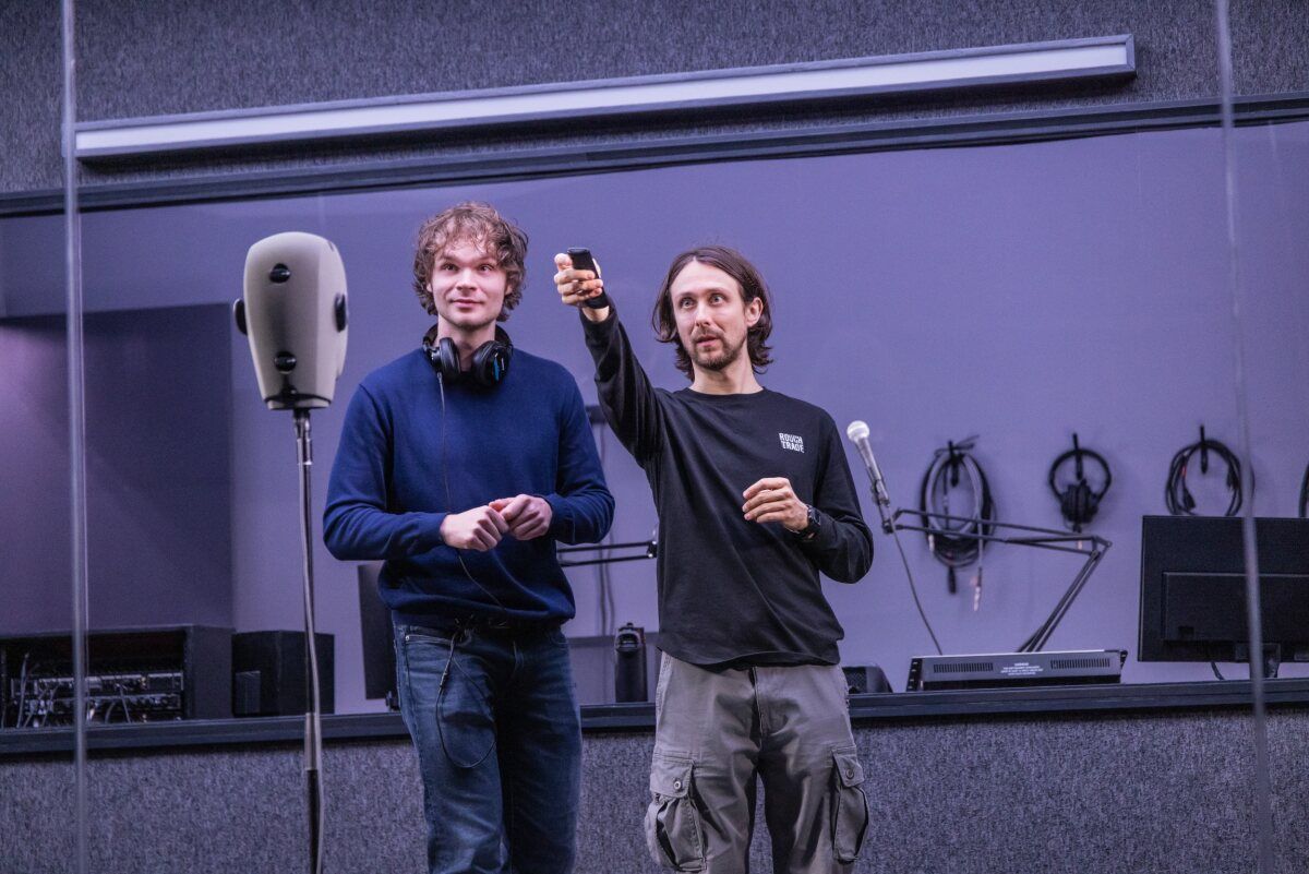 Lucas Iverson and Owen Campbell at Photos: First Look at A GHOST IN YOUR EAR, Now Extended at the Minetta Lane