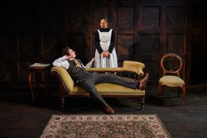 Joe Pitts (Oswald Alving) and Cecilia Appiah (Regina Engstrand) @ BroadwayWorld Joe Pitts (Oswald Alving) and Cecilia Appiah (Regina Engstrand) Photo