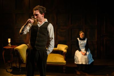 Joe Pitts (Oswald Alving) and Cecilia Appiah (Regina Engstrand) Photo