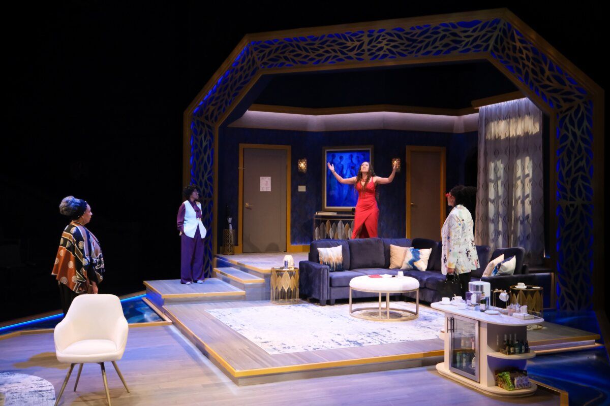 Kathryn Hunter Williams, Rasool Jahan, Delaney Jackson, and Tia James at Photos: ANGRY, RAUCOUS, AND SHAMELESSLY GORGEOUS at PlayMakers Repertory Company