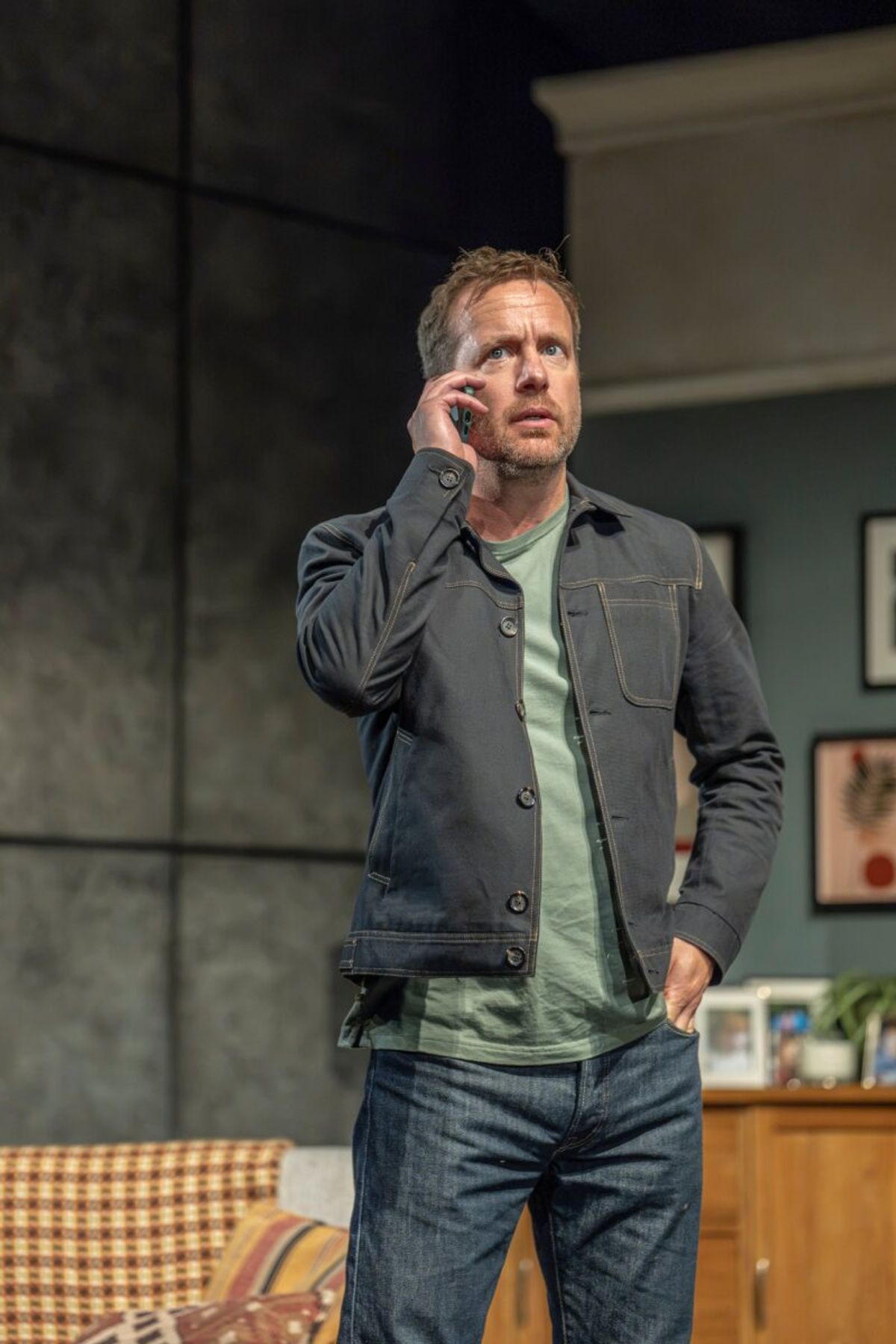 Geoffrey Streatfeild (Richard) at Photos: Anne-Marie Duff and More in SOME WOMAN at the National Theatre