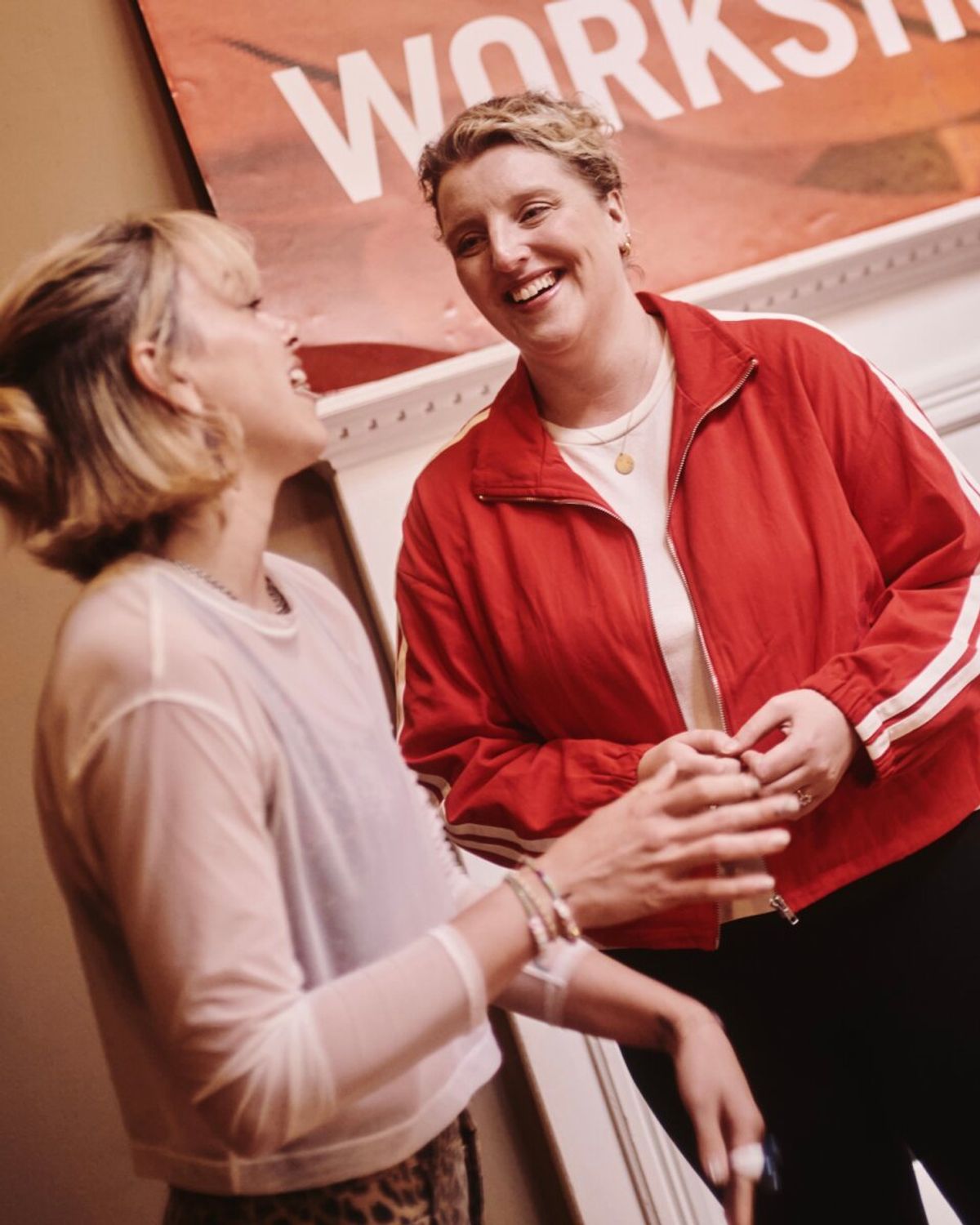 Emily Grace Schultheis and Bri Sudia at Photos: Inside Rehearsals for WILD ROSE at New York Theatre Workshop