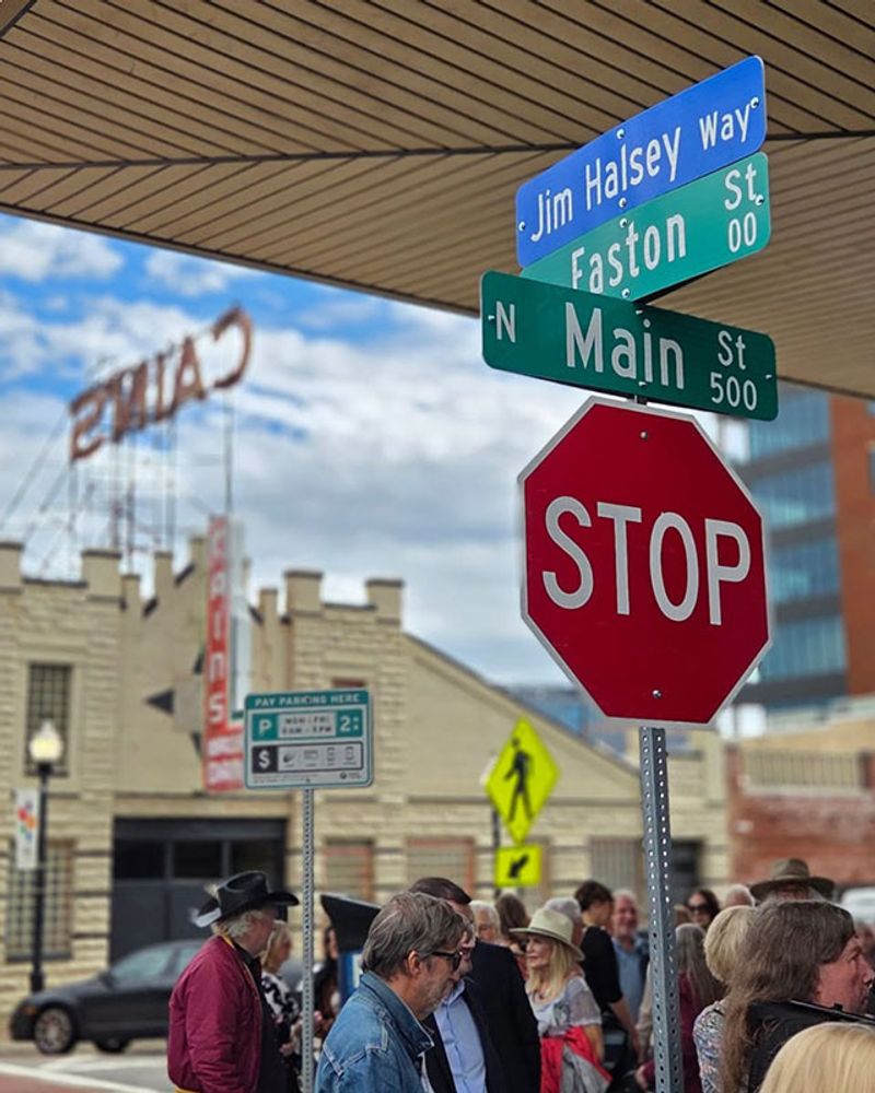 Photos: Tulsa Honors Jim Halsey With Street Naming Between Cain's Ballroom and OKPOP Museum — photo 3 of 4