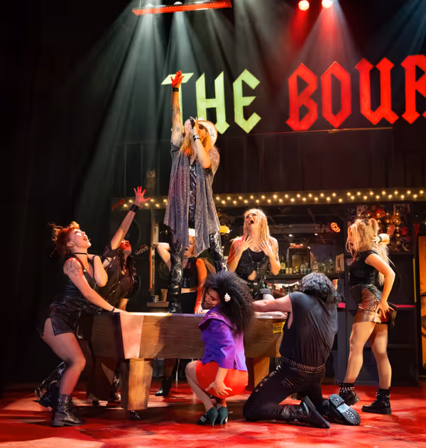 Harley Jay and the cast of Rock of Ages Photo