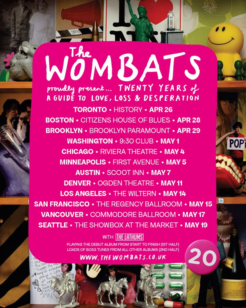 THE WOMBATS to Launch 2027 North American Tour Starting April 26 Image