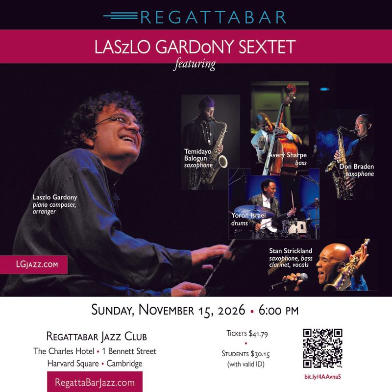 Laszlo Gardony to perform with sextet at Regattabar Image