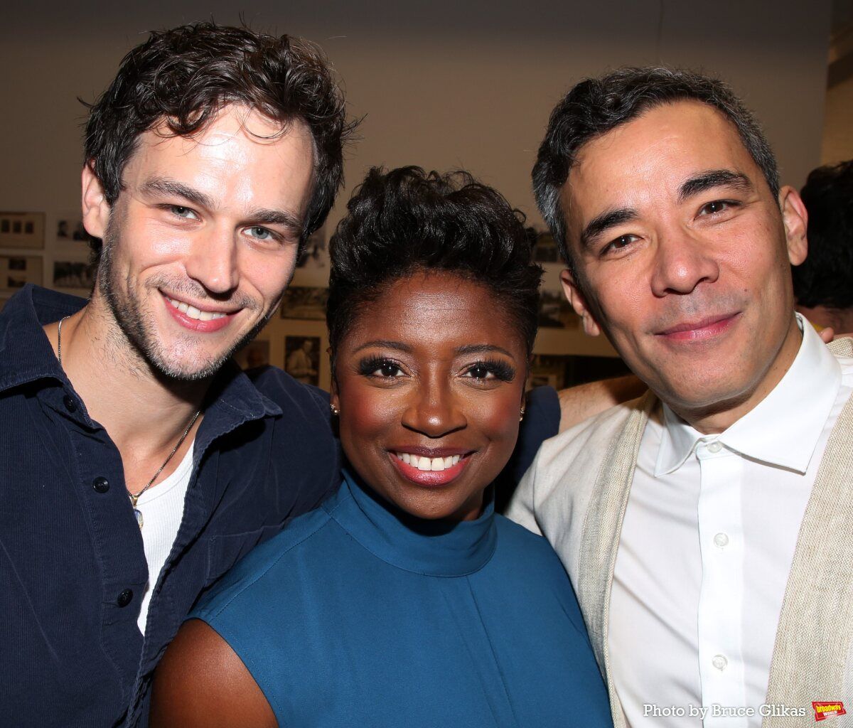 Photos: Michael Cerveris, Montego Glover, and the Cast of HERE THERE ARE BLUEBERRIES Meets the Press — photo 16 of 26