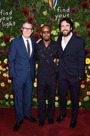 Stephen Colbert, Louis Cato, Josh Groban @ BroadwayWorld Stephen Colbert, Louis Cato, Josh Groban Photo