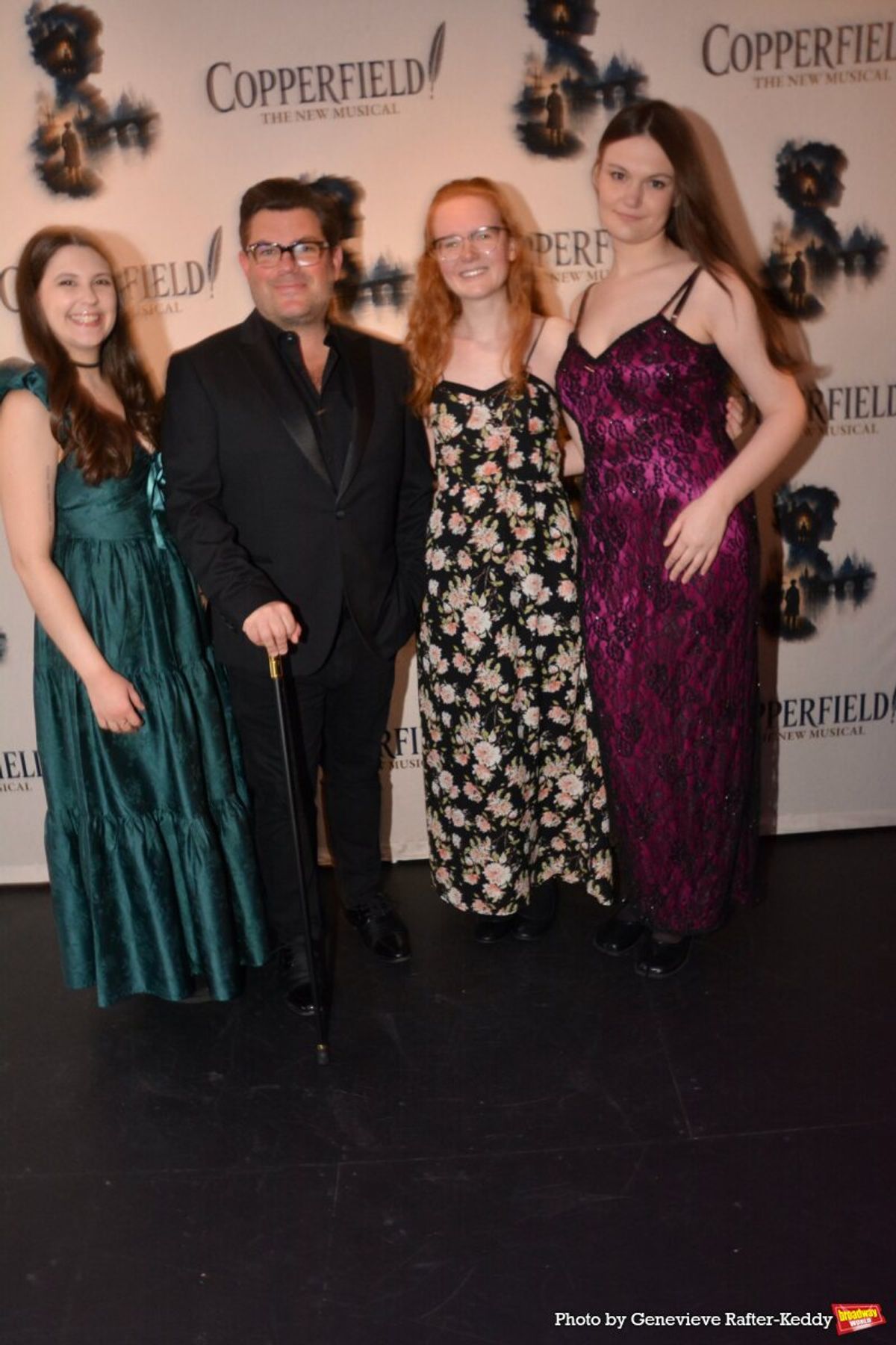 Megan Smyth, Sonny Paladino, Nancy O'Connor and Abagail Gorsuch at Photos: Bobby Conte and More Celebrate Opening Night of COPPERFIELD! Off-Broadway