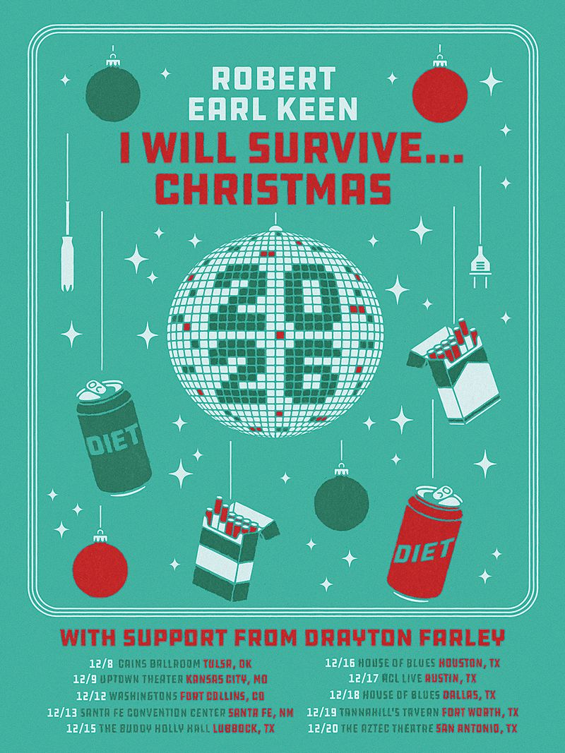 Robert Earl Keen to Launch I WILL SURVIVE…CHRISTMAS Holiday Tour Image