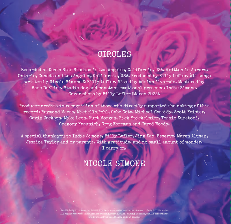 Nicole Simone Releases Debut Album CIRCLES Image