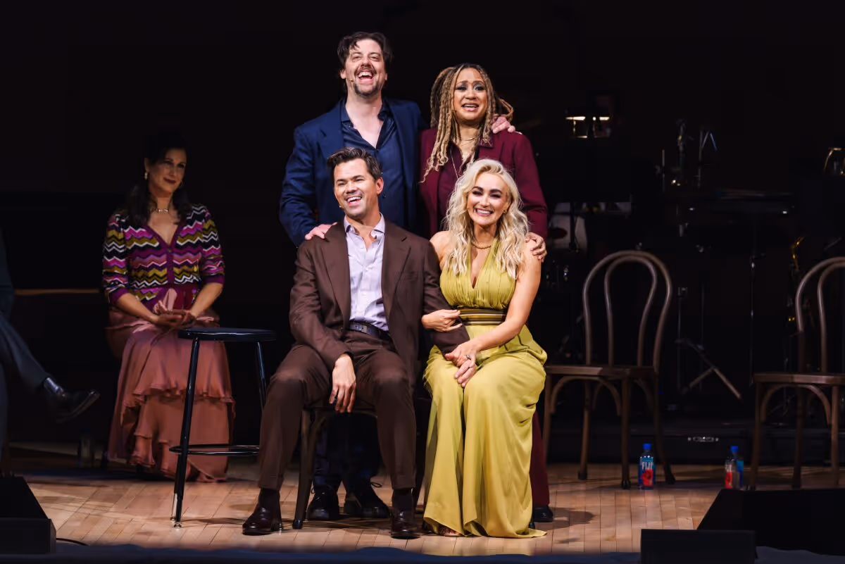 Christian Borle, Betsy Wolfe, Tracie Thoms, & Stephanie J. Block at Photos: Stephanie J. Block, Christian Borle, Andrew Rannells & More Reunite for FALSETTOS at Carnegie Hall