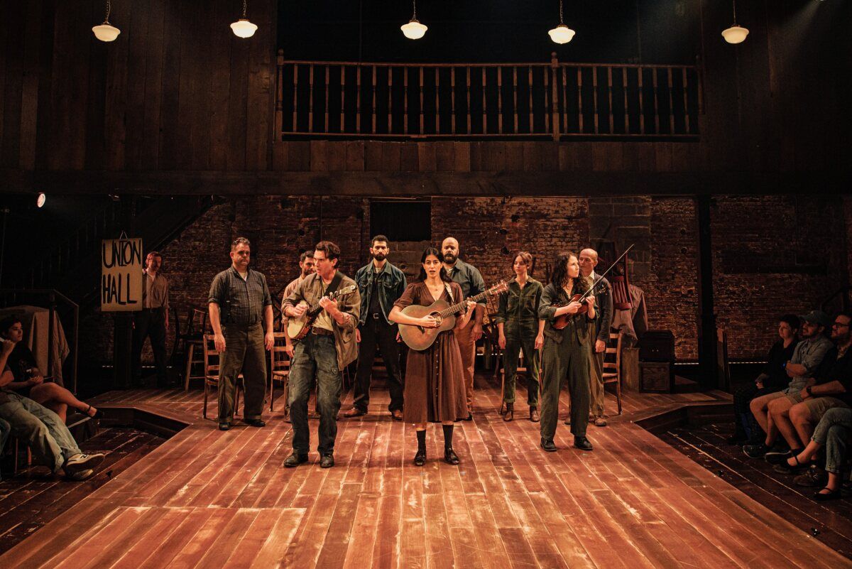 Zach McNally, Greg Hildreth, Adam Kantor, Cameron Scoggins, Raffi Barsoumian, Sahar Milani, Austin Durant, Tala Ashe, Doireann Mac Mahon, and Henry Stram at Photos: First Look at WAITING FOR LEFTY at Classic Stage Company