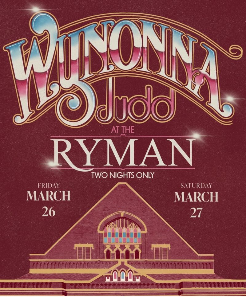 Wynonna Judd to Headline The Ryman Auditorium for First Time Image