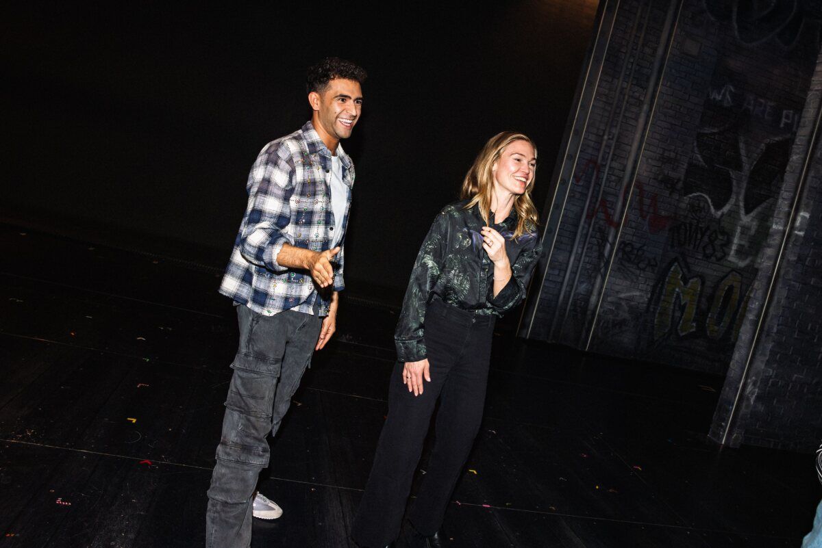 Photos: DWTS Partners Julia Stiles and Ezra Sosa Visit MJ on Broadway — photo 1 of 7