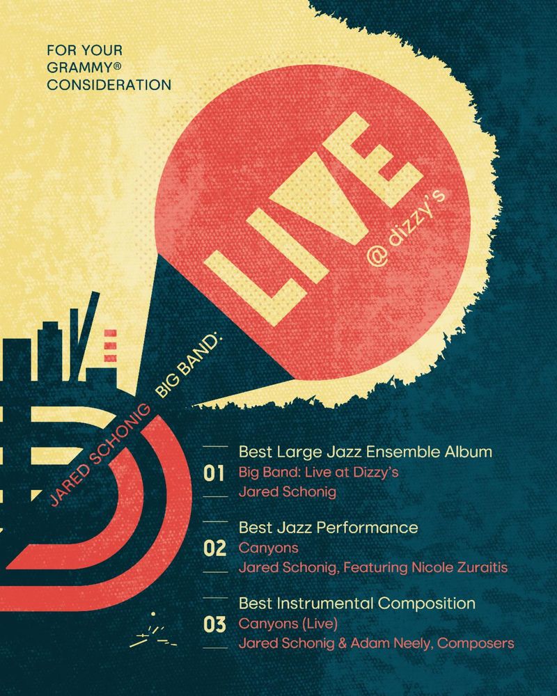 Photos: Jared Schonig Big Band LIVE AT DIZZY'S Earns Three GRAMMY Nominations — photo 1 of 4