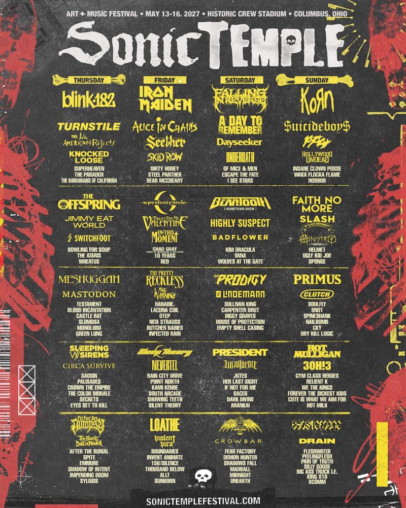 Sonic Temple Festival to Announce Nearly 150-Artist Rock Lineup Image