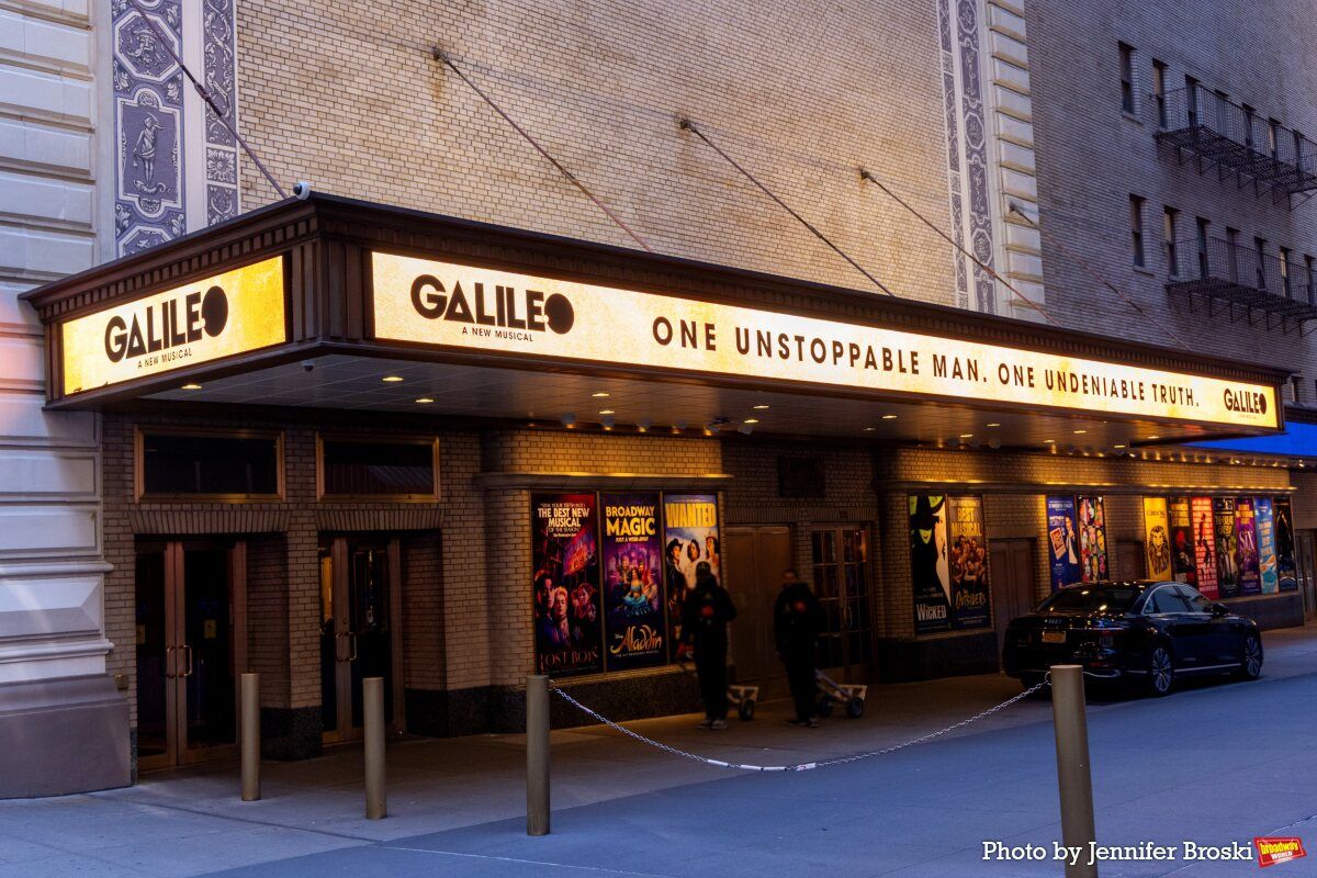 Up on the Marquee: GALILEO Arrives on Broadway Image