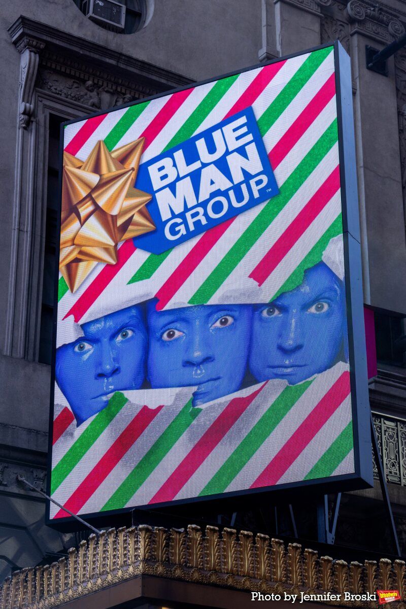 Up on the Marquee: BLUE MAN GROUP: A NEW HOLIDAY SURPRISE Image