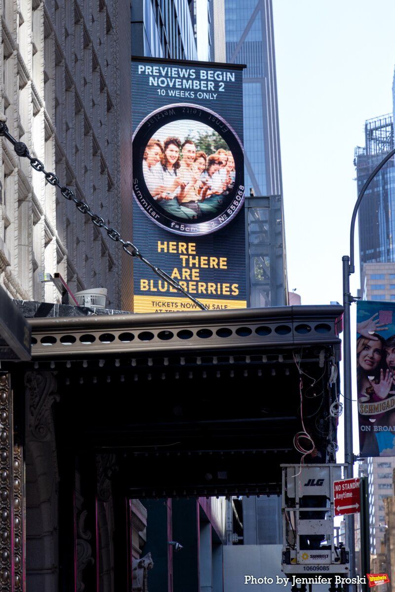 Up on the Marquee: HERE THERE ARE BLUEBERRIES Arrives on Broadway Image