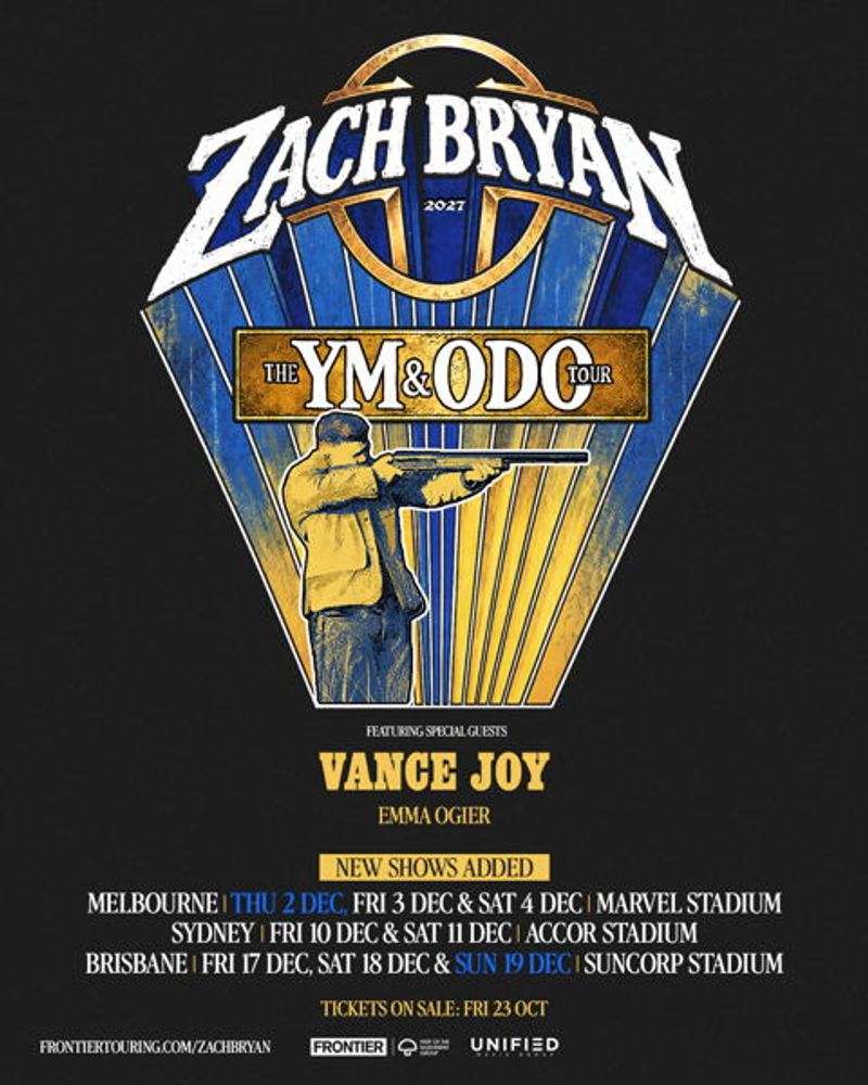 Zach Bryan Adds Third Melbourne and Brisbane Shows to THE YOUNG MANHOOD & OTHER DONATABLE ORGANS TOUR Image
