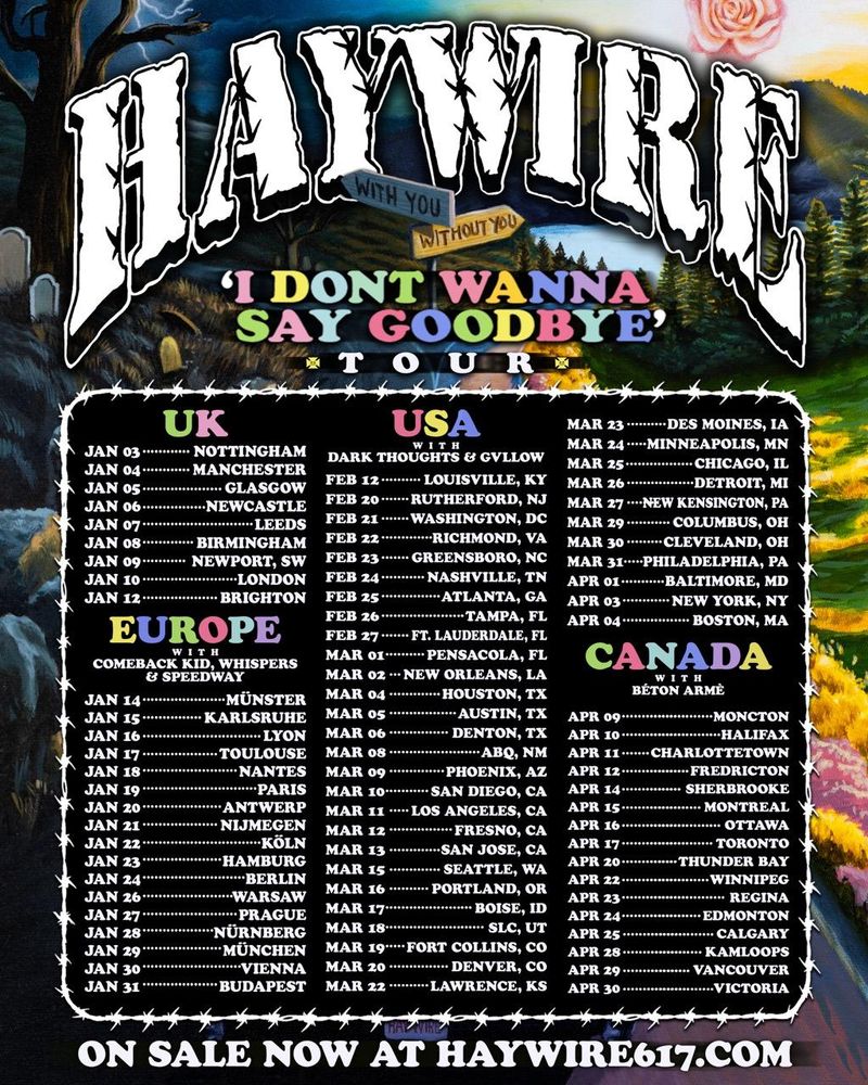 Photos: HAYWIRE to Launch I DON'T WANNA SAY GOODBYE TOUR Across UK, North America, Europe in 2027 — photo 1 of 4