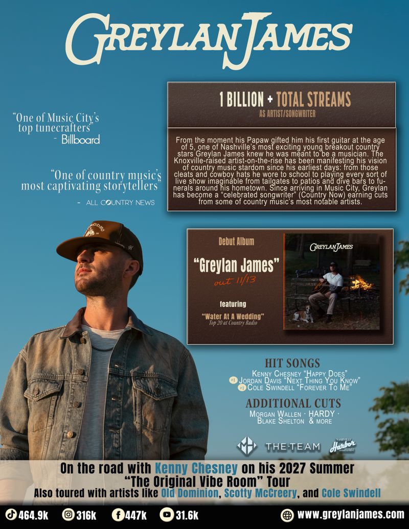 Greylan James Releases 'Tennessee You Again' Ahead of Grand Ole Opry Debut Image