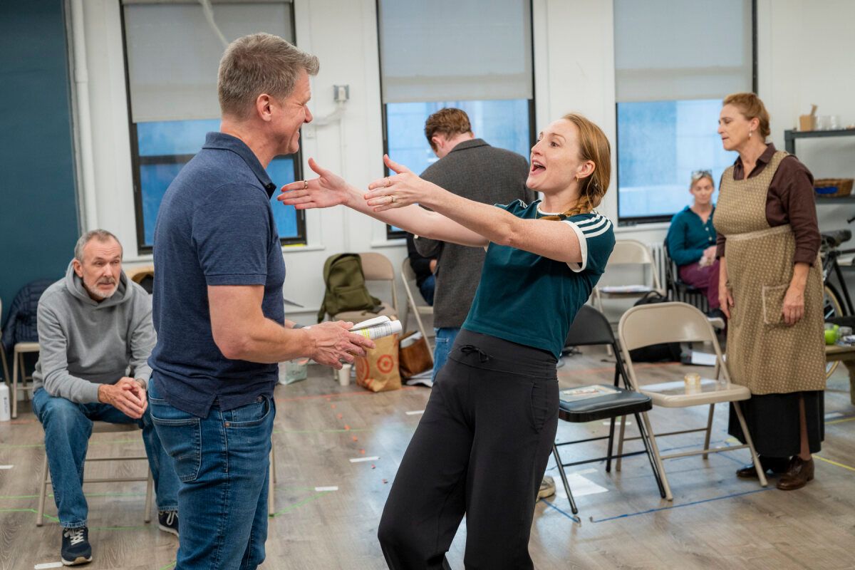Gregg Goodbrod and Clare O' Malley at Photos: Inside Rehearsals for PARCEL FROM AMERICA New York Premiere