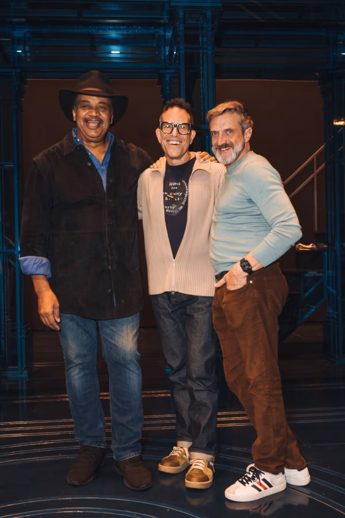 Dr. Neil deGrasse Tyson, Michael Mayer, Raúl Esparza at Photos: Dr. Neil deGrasse Tyson Surprises GALILEO Cast