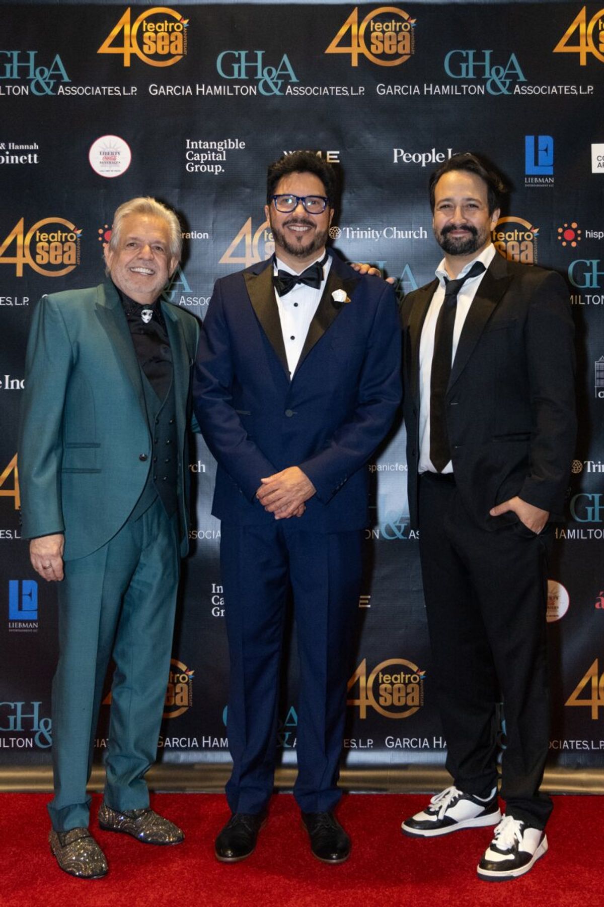 Luis A. Miranda, Jr., Dr. Manuel Moran, Lin-Manuel Miranda at Photos: Lin-Manuel Miranda and Family Honored at Teatro SEA's 40th Anniversary Celebration
