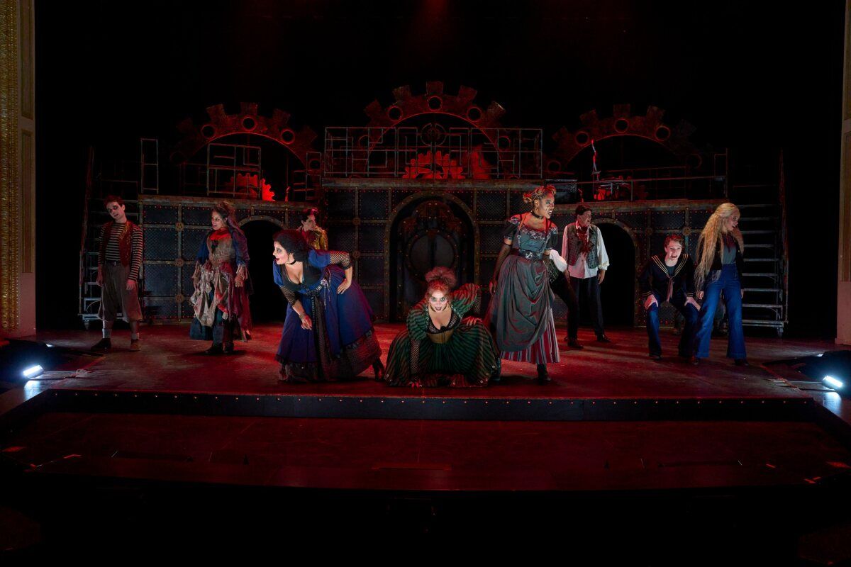Tate Cinti, Jessie Cope Miller, Amber Hurst Martin, Sean Patrick Doyle, Rebecca Kenjesky, Janiyah “Jai” McAllister,
Matthew Wright, Ethan Flanagan and Ana Lauren Rodriguez at Photos: First Look At SWEENEY TODD THE DEMON BARBER OF FLEET STREET At Great Lakes Theater